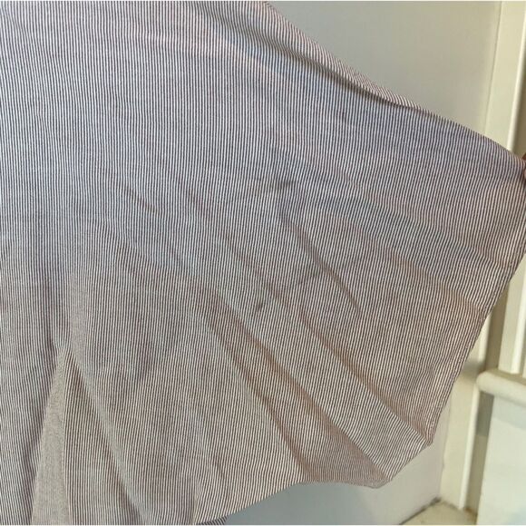 Madewell Women’s Red White Stripe Tie Front Button Back Short Sleeve Shirt Sz S - Picture 7 of 13